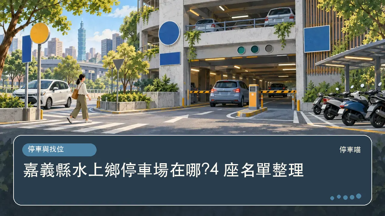 嘉義縣水上鄉停車場在哪?4 座名單整理主題插畫